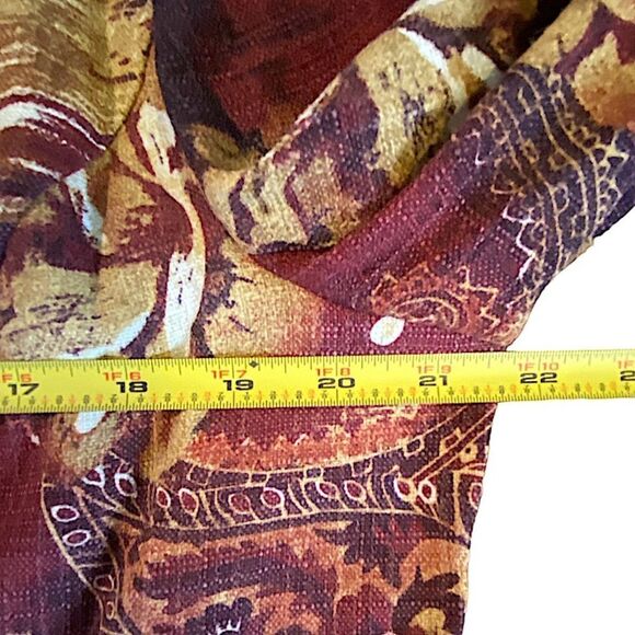 Requirements Women's XL Bohemian Paisley Tapestry Retro Blazer Jacket 2 Button - Picture 4 of 8